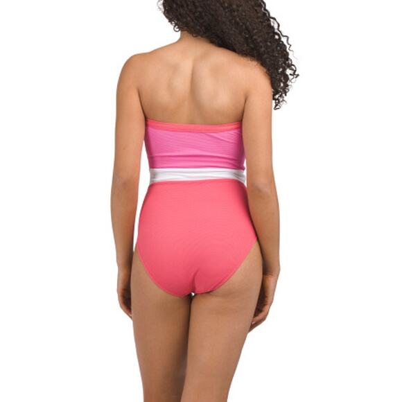 NWT Tommy Bahama Island Cays Colorblock Band One-Piece Women's 16 - Picture 2 of 9